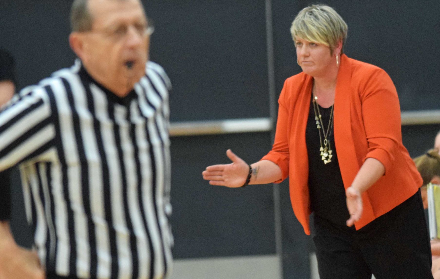 Portage coach Jessica Howe